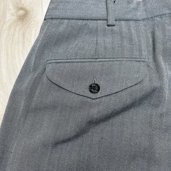 Ralph Lauren Polo Golf Herringbone Silk Cotton Pants Gray Men's Size 34x30 VTG